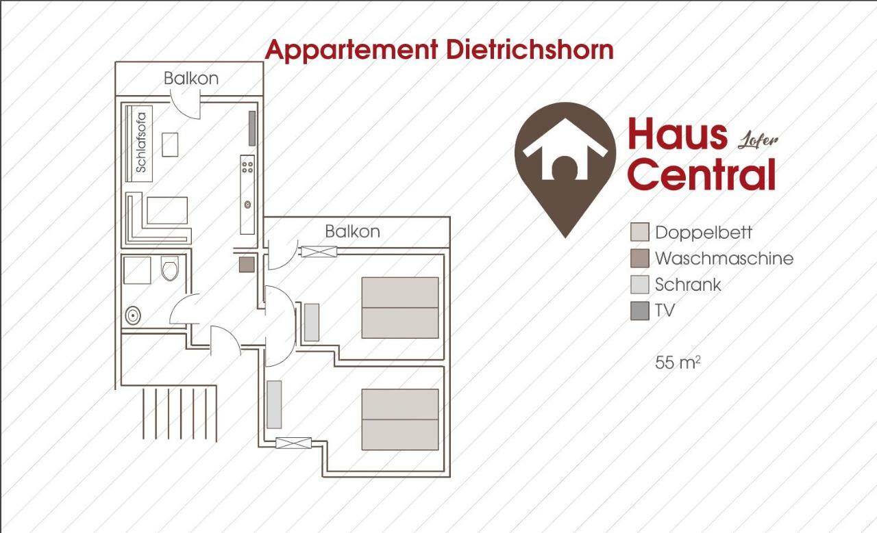 Haus Central Lofer Ngoại thất bức ảnh